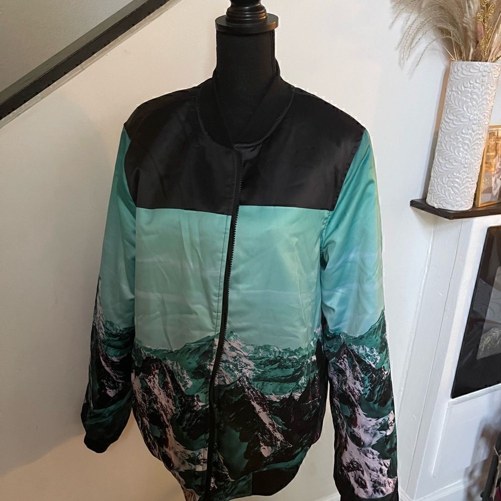 Fresh Hoods Highest Goal Bomber Jacket Sz Medium EUC unisex sizing - Picture 2 of 9